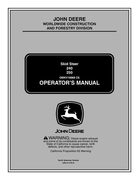 john deere 250 skid steer drive motor|john deere 250 service manual.